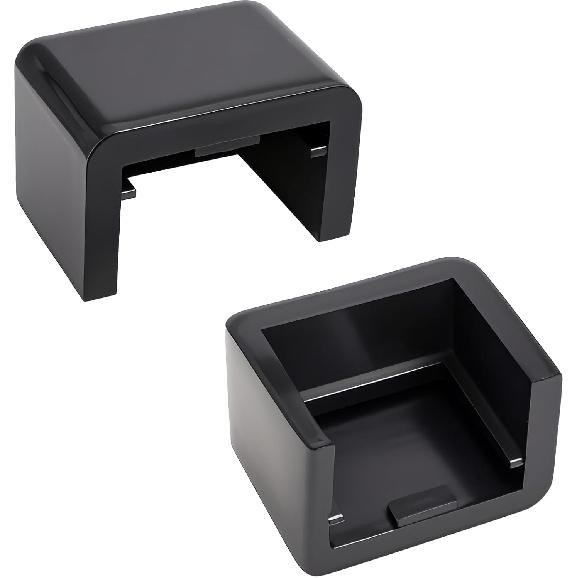 FUSCH Upper Hood Bumper Support, 2PCS Bumper Hood Rest Bushings, Channel Slide On, Compatible With Peterbilt 365, 367, 378, 379, 384, 386