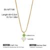 European Style Natural Pearl & Multicolor Crystal Necklace - Stainless Steel Women's Clavicle Chain