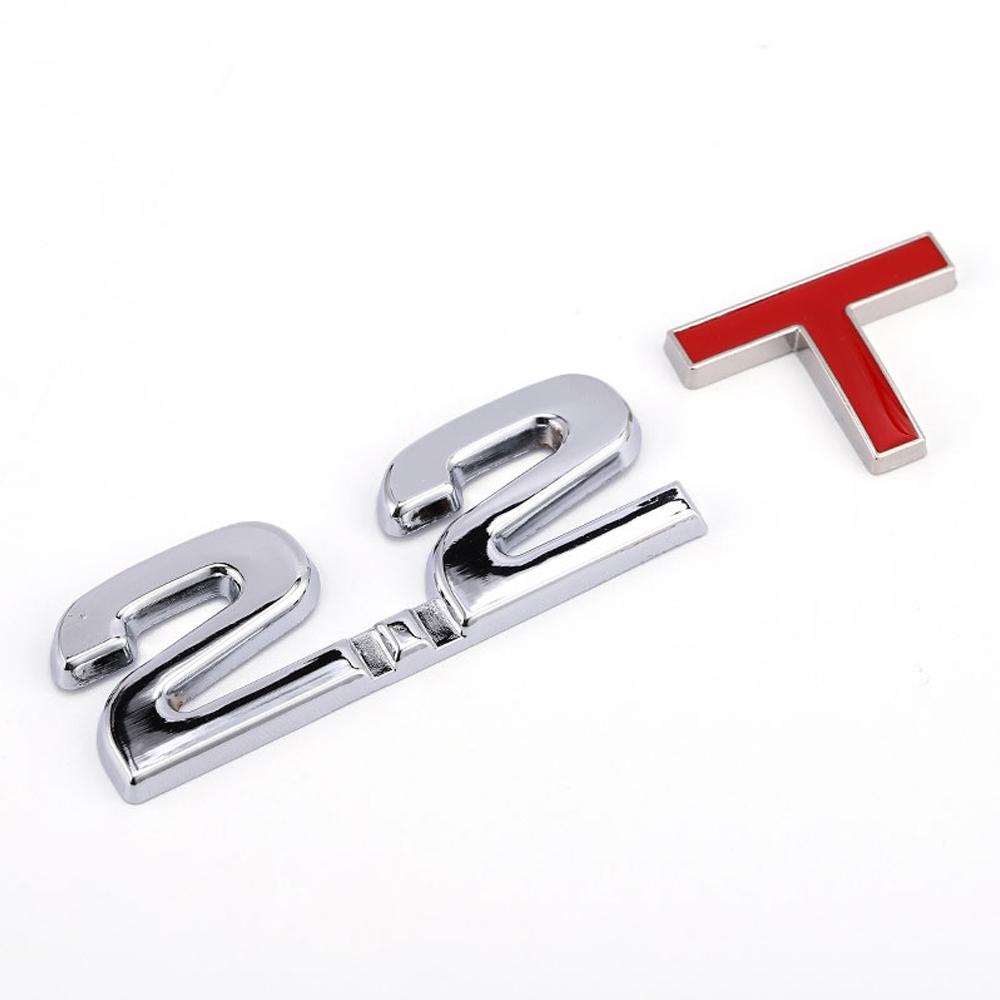1Pcs 1.3T - 3.0T  Premium Metal Car Side Fender Rear Trunk Emblem Badge Decals for Any Vehicle