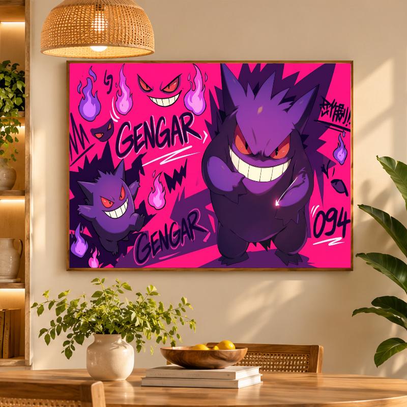 5D Diamond Painting Gengar DIY Full Drill Diamond Art Kit Home Decoration