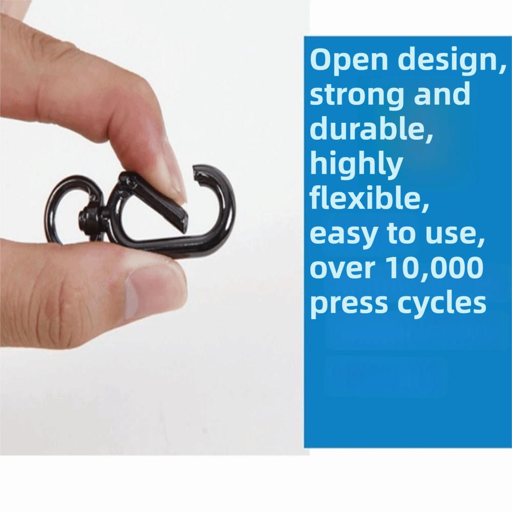 10 st 10 st Vridbara Hakar Vridbar Hake Metallkonstruktion Nyckelringskrok Zinklegering Rund Form Metallfästen