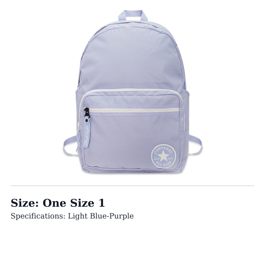 Converse Polyester Backpack Regular Unisex Light Blue Purple 10023004-A04