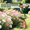 Garten Igel Statue Vogelbad Tier Igel Figur Vogelbad Schale Harz Landschaftsskulptur Für Außen Hof Rasen Terrasse