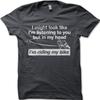 BIKER Motorcyclist In My Head I'm Riding My Bike Dad Birthday Funny T-shirt 9099