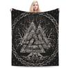 Tree Of Life Yggdrasil Amethyst Flannel Blankets Vikingg Awesome Throw Blanket For  Sofa Bedding Lounge 200X150Cm Rug Piece