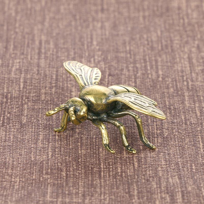 Brass Bee Ornament Study and Office Decoration Gift Craft Collectible Animal Decoration