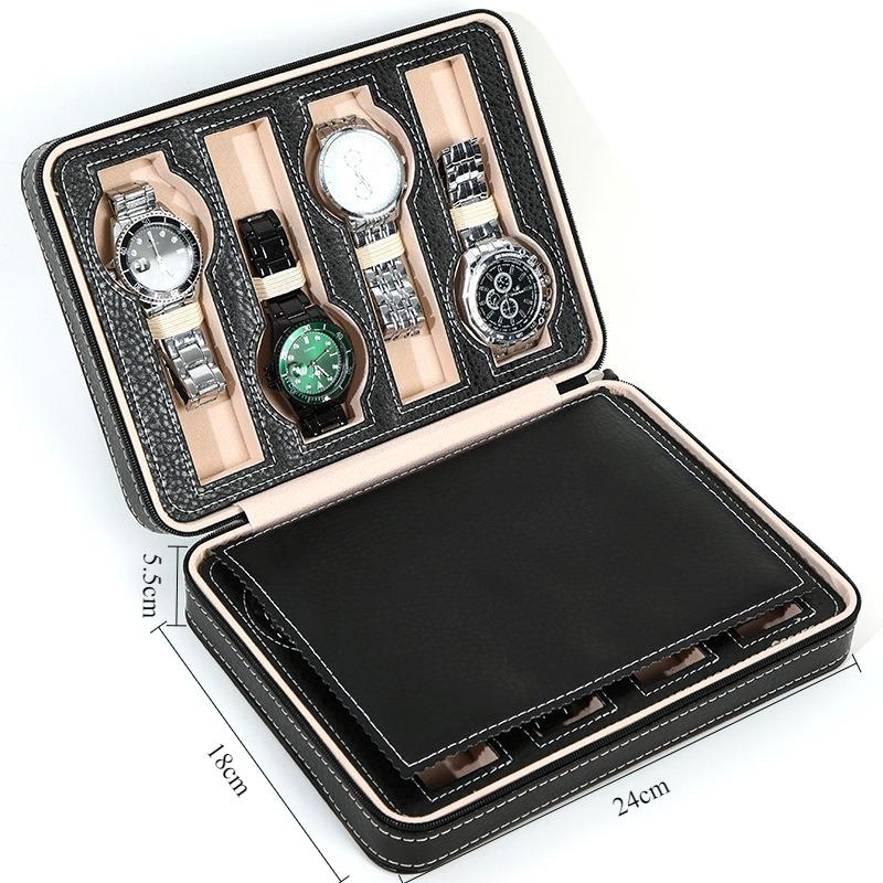 

Multiple Watches Organizer Box Mechanical Watch Collection Boxes Luxury Watch Storage Cases Household Watches Display Case чёрный