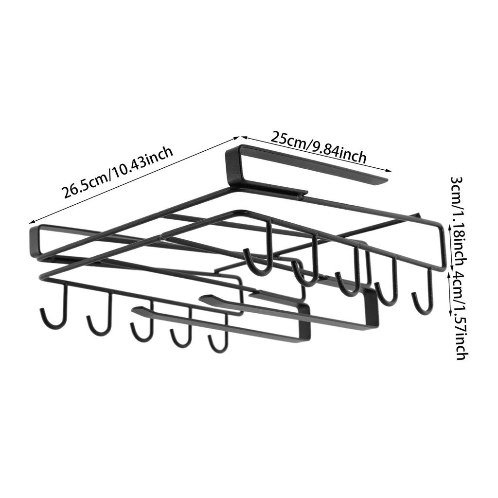 Black Carbon Steel  Hanging Chopping Board Rack, Kitchen Organizer Rack for Cutting Board Chopping Board Shelf Holder, Floating Shelves