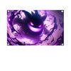 1PC Gengar Flag Banners Four Hole Flag Polyester Outdoor Decor Room Aesthetic