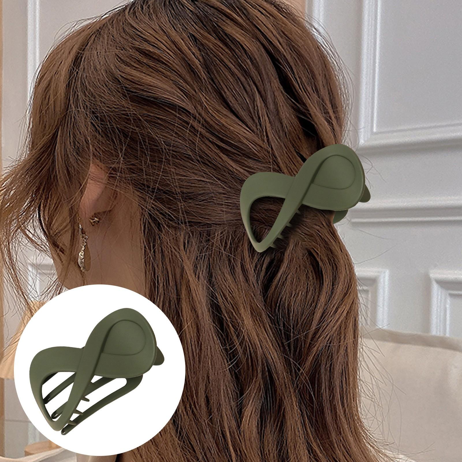 

Заколка для волос в форме конского хвоста в форме 8, полая и женская заколка для волос, женские элегантные французские шпильки для волос, стильные заколки для волос в виде пучка, подарки для женщин Крис One Size