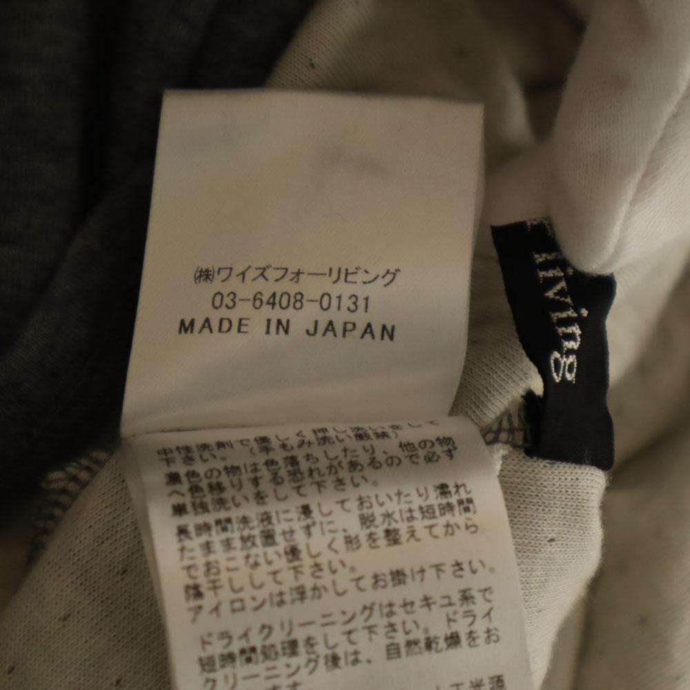 Y's for living made in Japan Long sleeve half button Cut L gray Men's Used