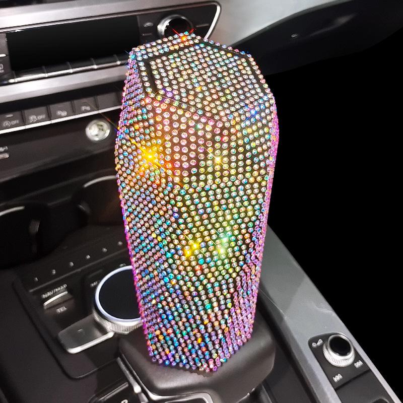 

Автомобильный мусорный бак с крышкой пресс-типа, блестящие стразы, мини-органайзер, сумка-органайзер, 7 цветов, в наличии, авто 1