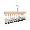 Practical Storage Rack For Caps Belts Household Clothes Hanger with 12 Clip for Bedroom Or Entryway
