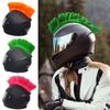 Synthetic Hawks Motor Helmet Decor Reusable Hair Sticker Funny Outdoor Wig