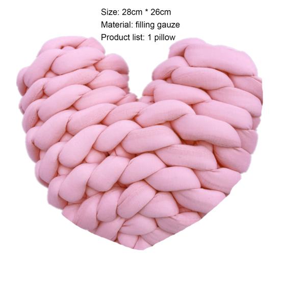 Throw Pillow Breathable Handcrafted Heart-shaped Fashion Home Sofa Woven Pillow Household Supplies