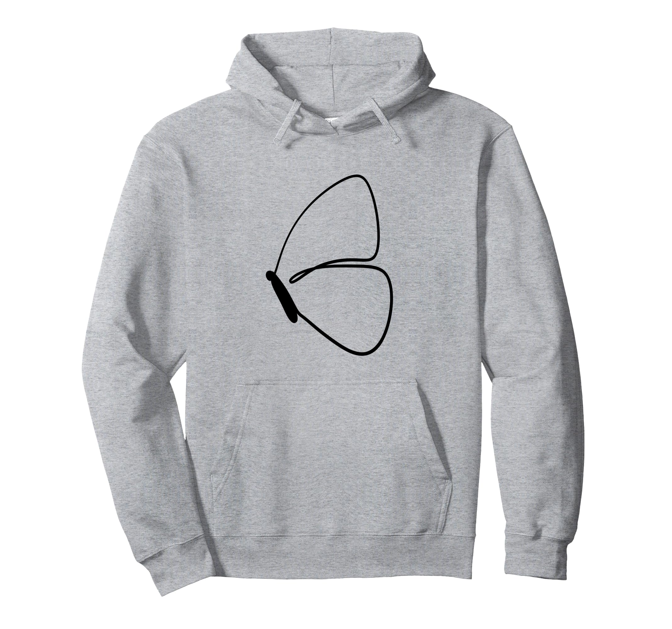 Chic butterfly elegant butterfly cute butterfly line art hoodie
