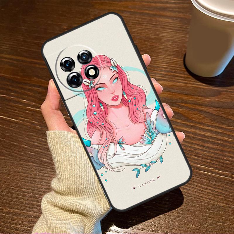 Horoscope Girl Scorpio Taurus Virgo For OnePlus Nord CE 5 2 3 4 Lite N20 N30 Case For OnePlus 15 R 13 12 11 8T 10T 13T 12R 13R