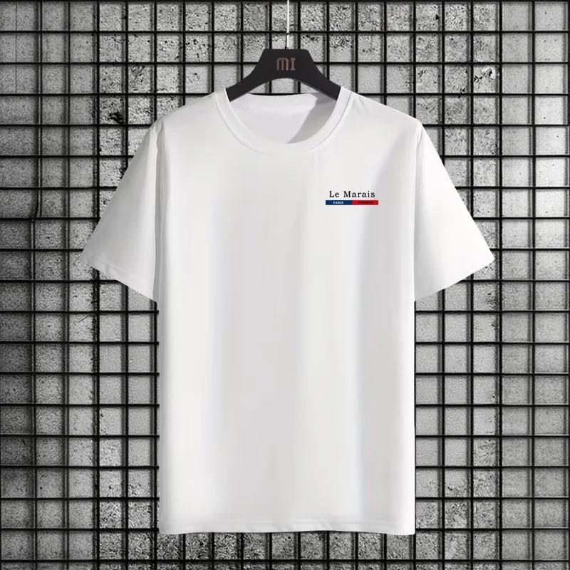 

2025 Mens Essential TShirt Soft Cotton Blend Crew Neck Tee Basic Casual Top for Daily Wear Spring Summer Casual Fashion Tees 4XL