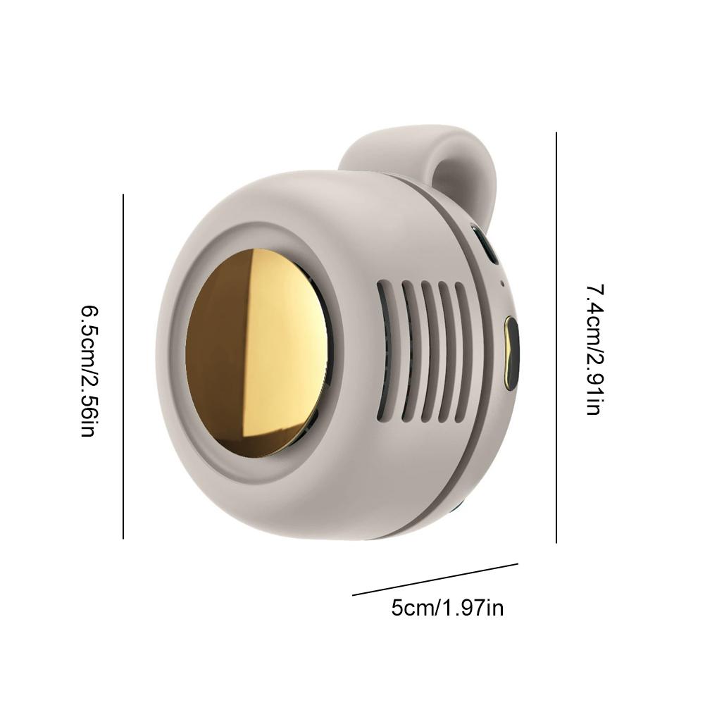 Small Fan Whirlwind Portable Buckle Mini Waist Hanging Handheld Clip Fan Mini Bladeless Electric Fan  For Outdoor Use