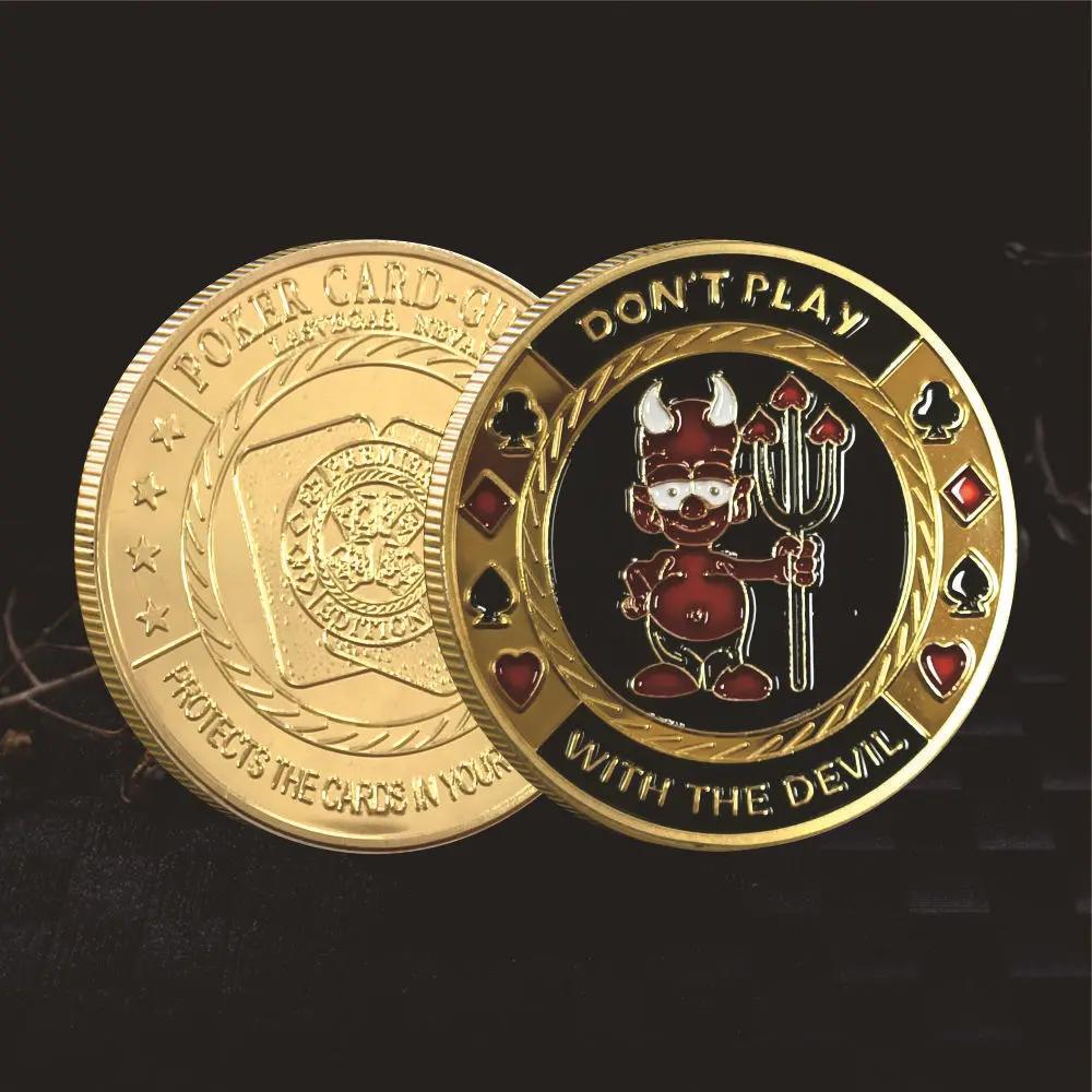 Welcome To Nevada Las Vegas Poker Chip Angel Casino Challenge Gold Coin Lucky Souvenir Personalized Token Coin Collection Gift