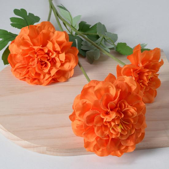 Geranium Flowers UV Resistant Faux Silk Geranium Flower Bouquet with 3 Heads