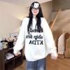 Korean Style Women's Thick Jacquard Knit Pullover Sweater - Soft, Fluffy Round Neck for Winter