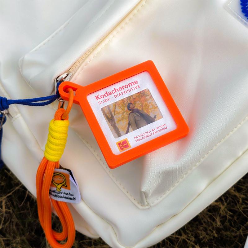 Blank Photo Frame Keychain Candy-Colored Photo Frame Keyring Insert Photo Split Key Pendant Diy Key Holder