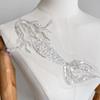 Embroidery Sequins Lace Applique Sewing On Embroidered Patched Wedding Dress Applique for Clothing Wedding Gown Dress