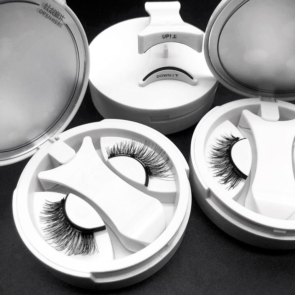 Nature Look 3D False Eyelash No Glue Invisible Magnetic Eyelashes Custom Logo Quantum Magnetic Lashes