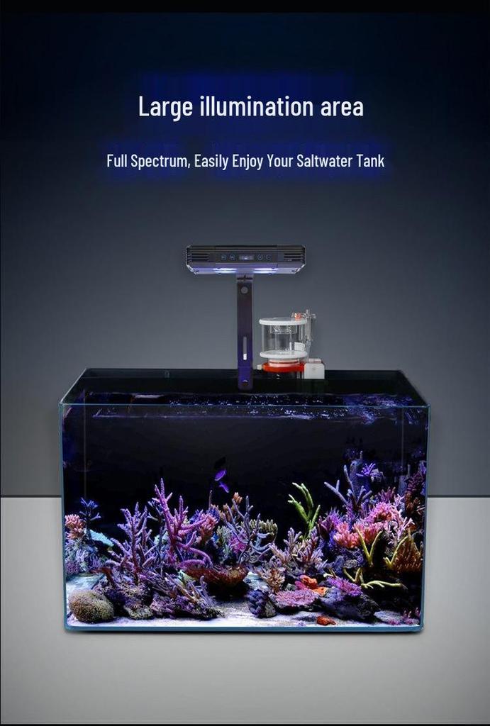 GAKO Coral Light Q2B Full Spectrum LED Clip Light for Small Saltwater and Algae Tanks