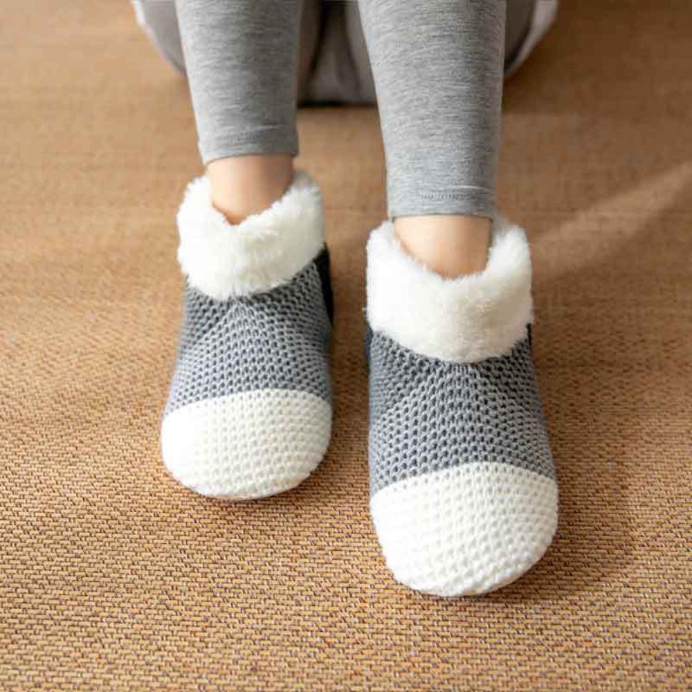 Thickened Grip Fuzzy Floor Socks Winter Warm Slipper Socks Useful Home Sleeping Socks