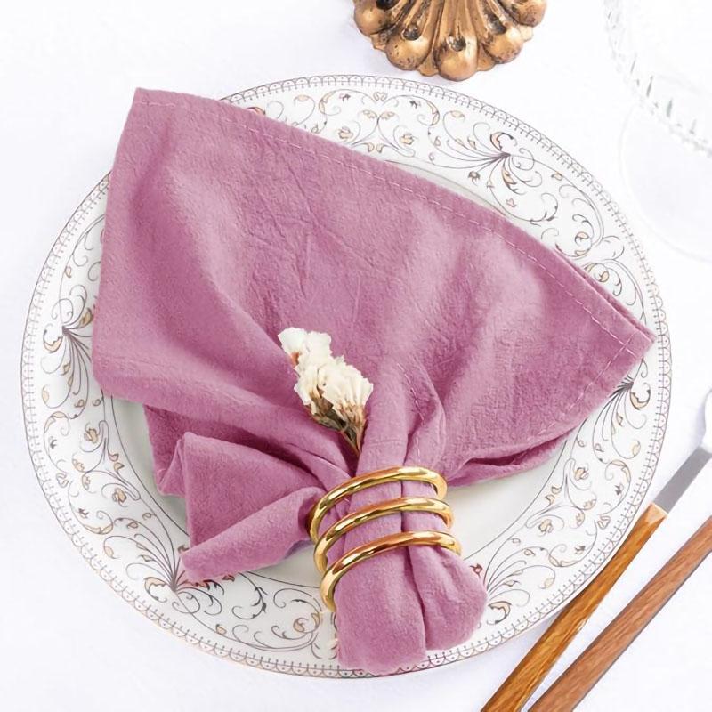 12pcs 40x40cm Sage Green Cloth Napkins Washed Cotton Tea Towel Dining Place Mats Wedding Party Christmas Baby Shower Decoration