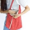 Plain Easy Linen Reversible Shoulder Bag - Small Floral Red