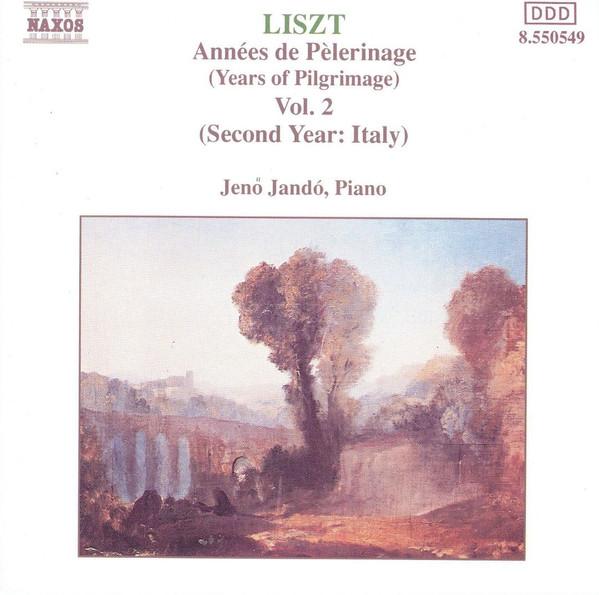 

CD FRANZ LISZT, JENÖ JANDÓ - Années de Pèlerinage - Vol. 2 8550549 Naxos 1992 Japan Classical Used