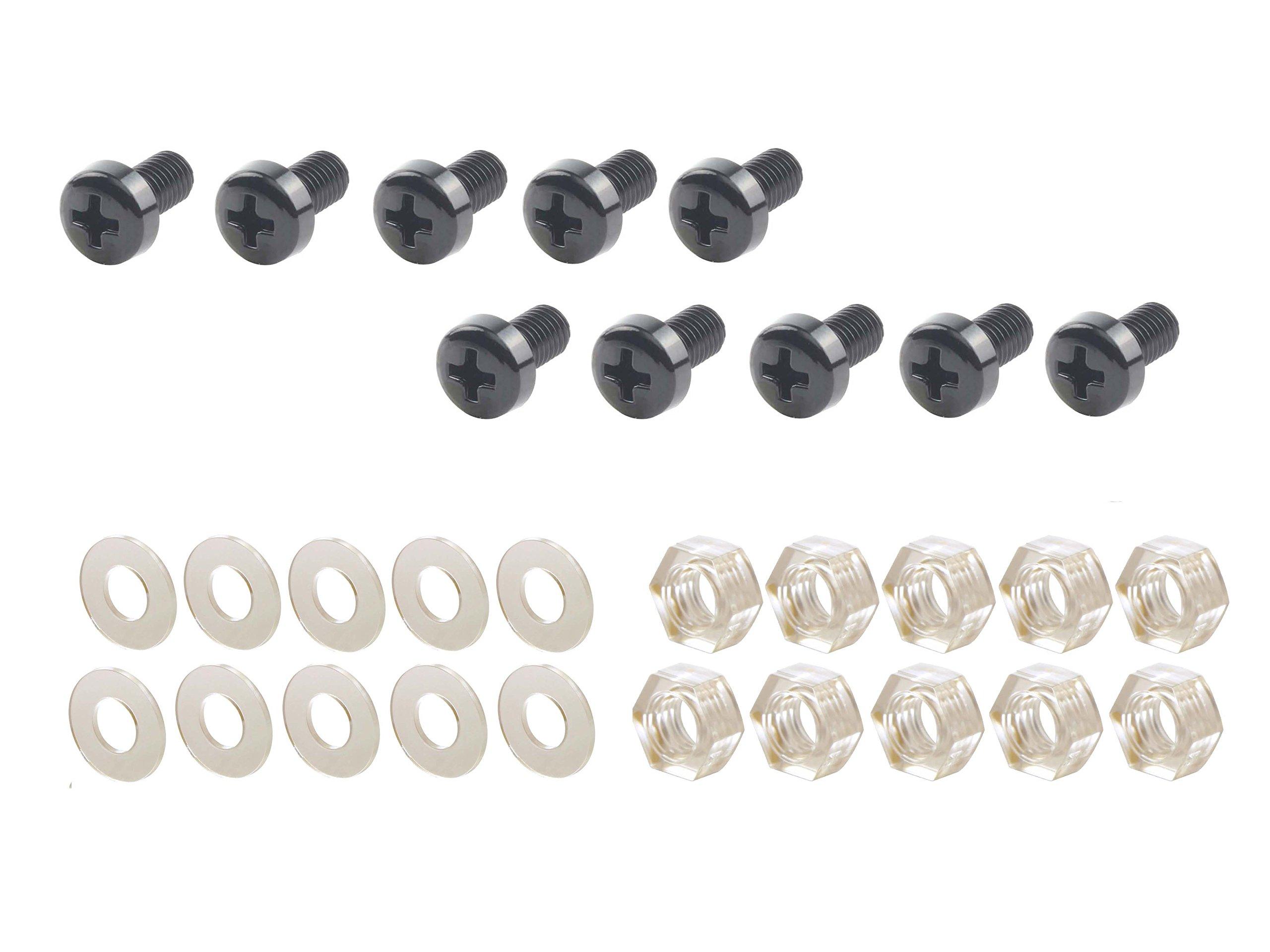 

POSH FAITH Motorcycle Supplies Винты для поликарбонатного экрана 5 мм x 10 мм 10 шт. Черные 990510-06