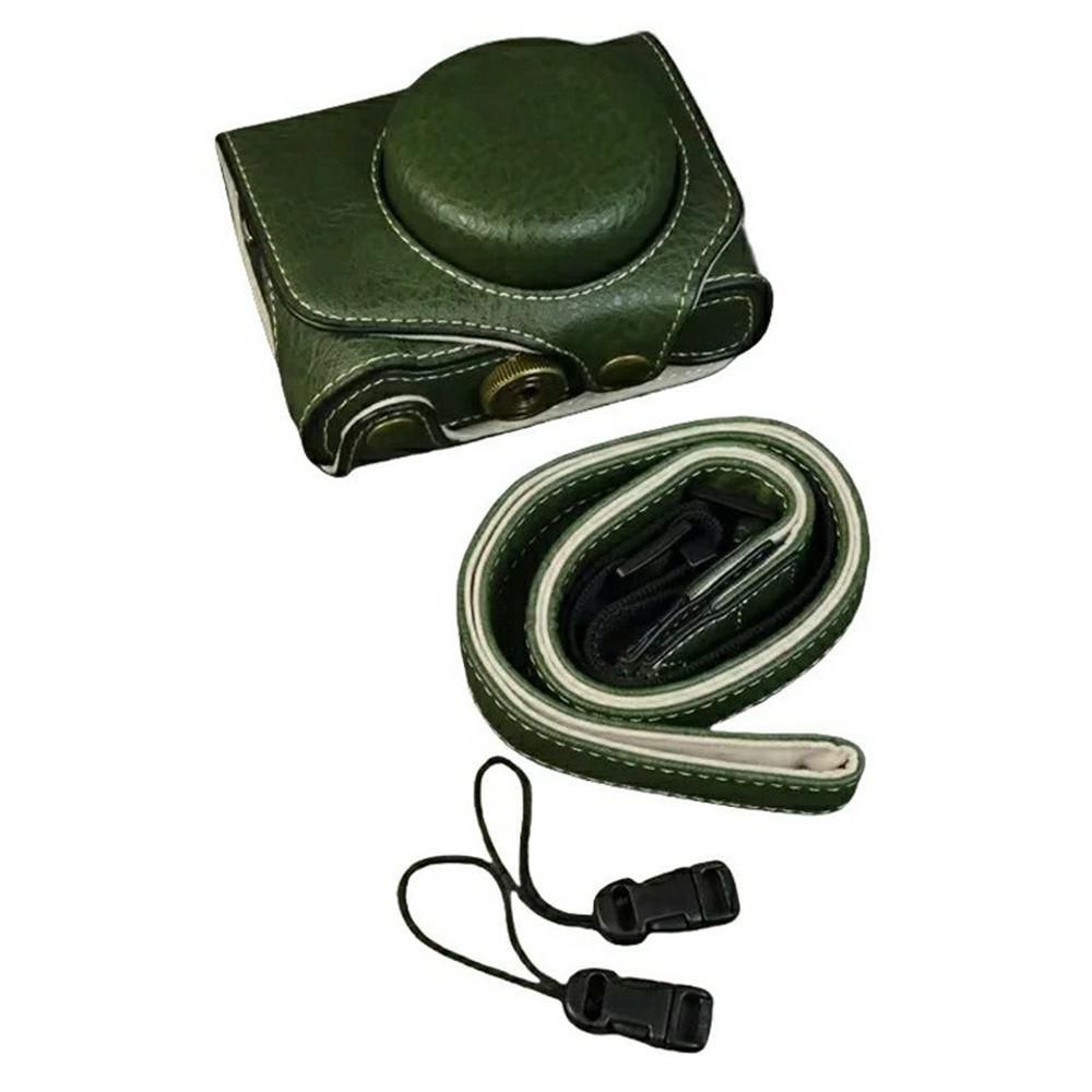 For Canon PowerShot G7 X Mark III/Mark II Camera Case Buffalo Texture Leather Protective Cover Without Battery Opening