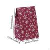 10 Pieces Christmas Gift Bag Food Packing Bags Sweets Pastry for Birthday Party Decor