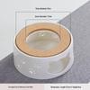Ceramic Candle Warmer for Tea - Insulating Stove for Boiling and Warming in Home, Restaurant, or Hotel