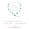 Blue Oval Pendant Necklace Ethnic Style Banquet Beach Party Wedding Dress Accessory