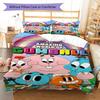 Gumball Bedding Quilt Set Quilt Cover Pillowcase Home Decoration Birthday Gift (1 * duvet cover + 2 * pillowcase, without core)