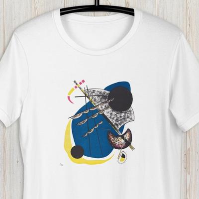 Small Worlds II Wassily Kandinsky Painting Unisex T-Shirt, Abstract Geometric Shirt, Gift for Her, Gift for Him, T-Shirt Art Lover Gift