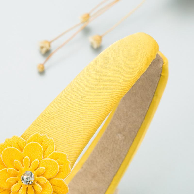 Small Fresh Colored Flower Headwear Rhinestones Vintage Headband Women's Hair Accessories