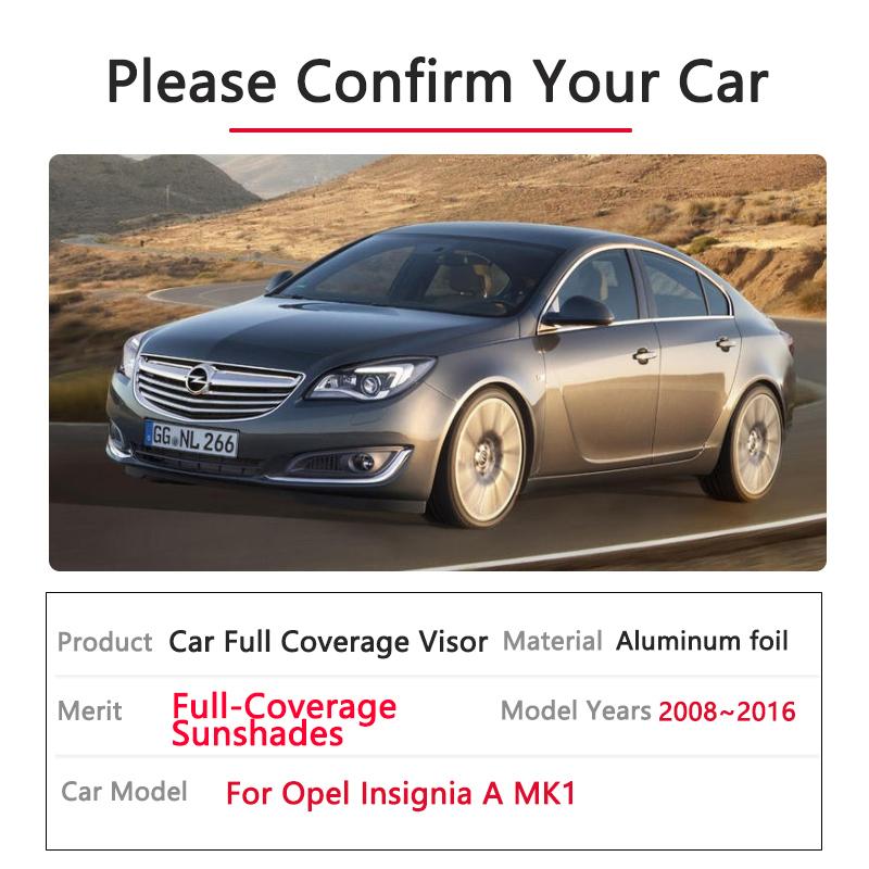 For Opel Ignia A MK1 Vauxhall Holden Buick Regal G09 2008~2016 2015 Car Sunshade Auto Window Curta Sun Protection Stickers