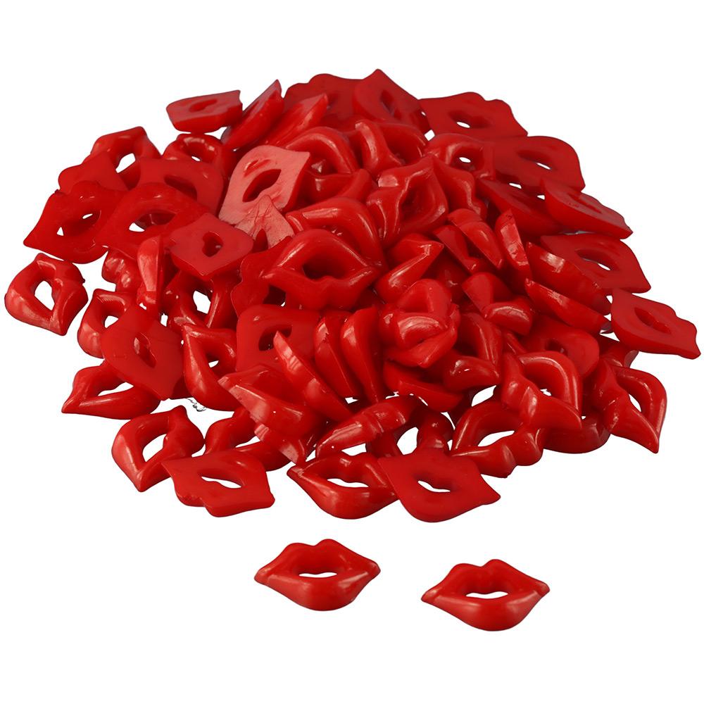 

Earring Making Resin Lip Beads Plastic Red Red Lip Sexy Lip DIY Accessories золотой