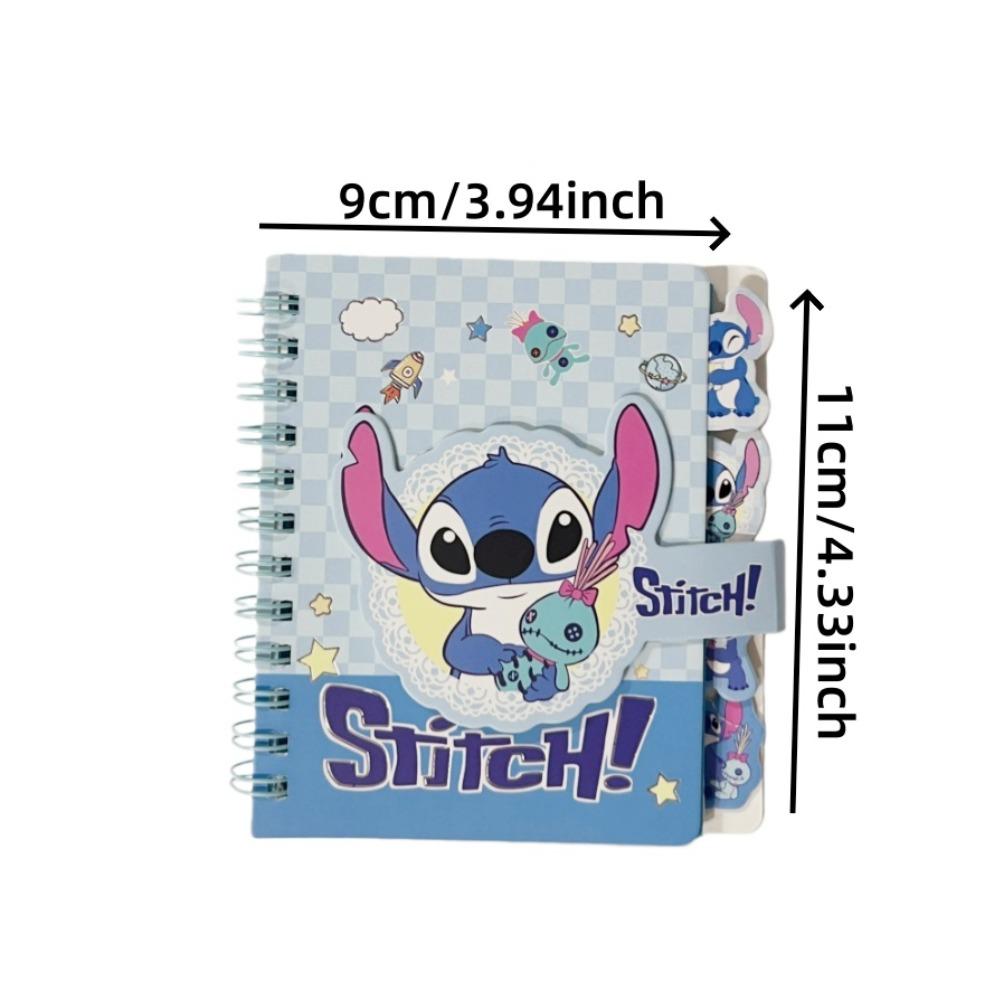 Caderno Espiral Fofo A7 Fichário Caderno com Velcro Bloco de Notas Papelaria Estudantil