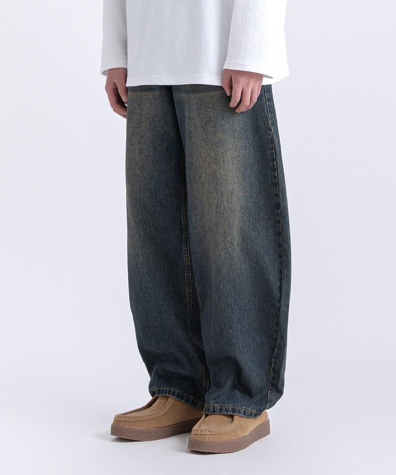 UNDEROFF Semi-Balloon Denim Pants Black