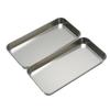 5pcs Dental Tray Stainless Steel Medical Surgical Tray For Instruments Metal Square Plate Dentistry Lab Tools Storage Box Dish