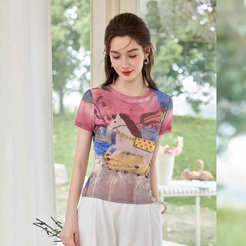 Women s Printed Short Sleeve T-Shirt M