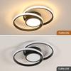 LED Ceiling Light Fixture 4500K Modern Black Square Close to Ceiling Lamp for Bathroom Bedroom Kitchen Balcony Stair Hallway Lighting