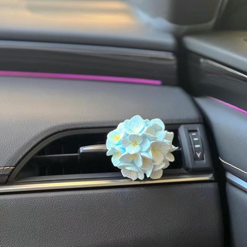 Car Perfume Clip Flower Air Outlet Car Air Freshener Peach Blossom Aroma Diffuser Car Decoration Accessories Fresh Air